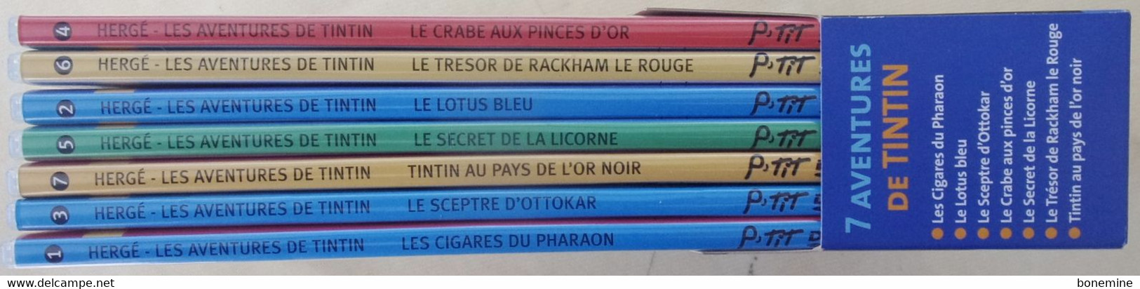 7 aventures de Tintin , Edition Spéciale 77e Anniversaire