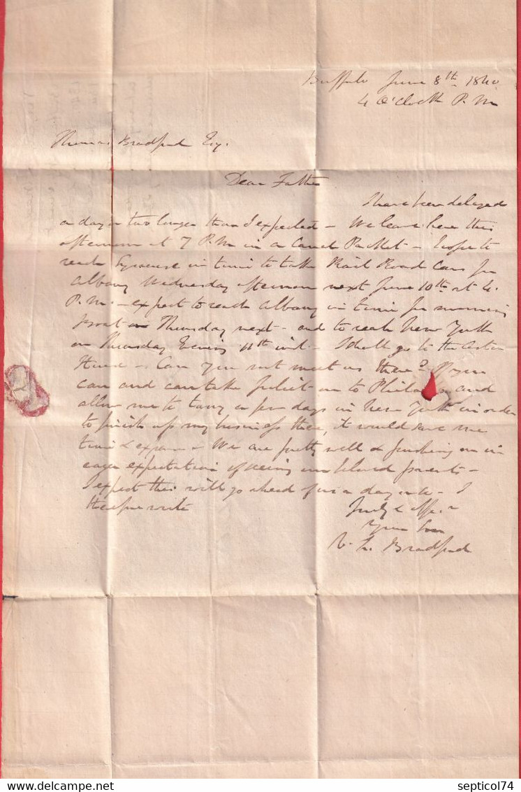 BUFFALO ETAS UNIS USA 1840 PHILADELPHIE PHILADELPHIA - …-1845 Vorphilatelie