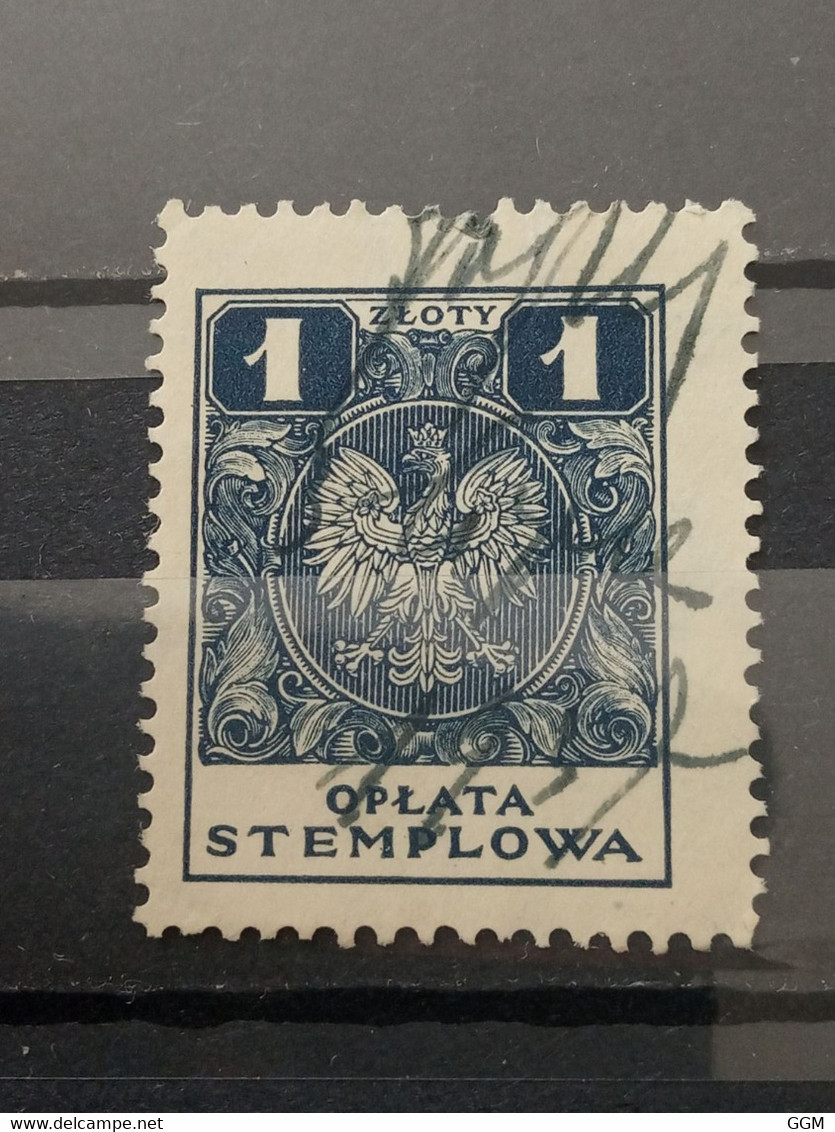 Polonia. 1935. Oplata Stemplowa. 1 Zloty 2c - Fiscales