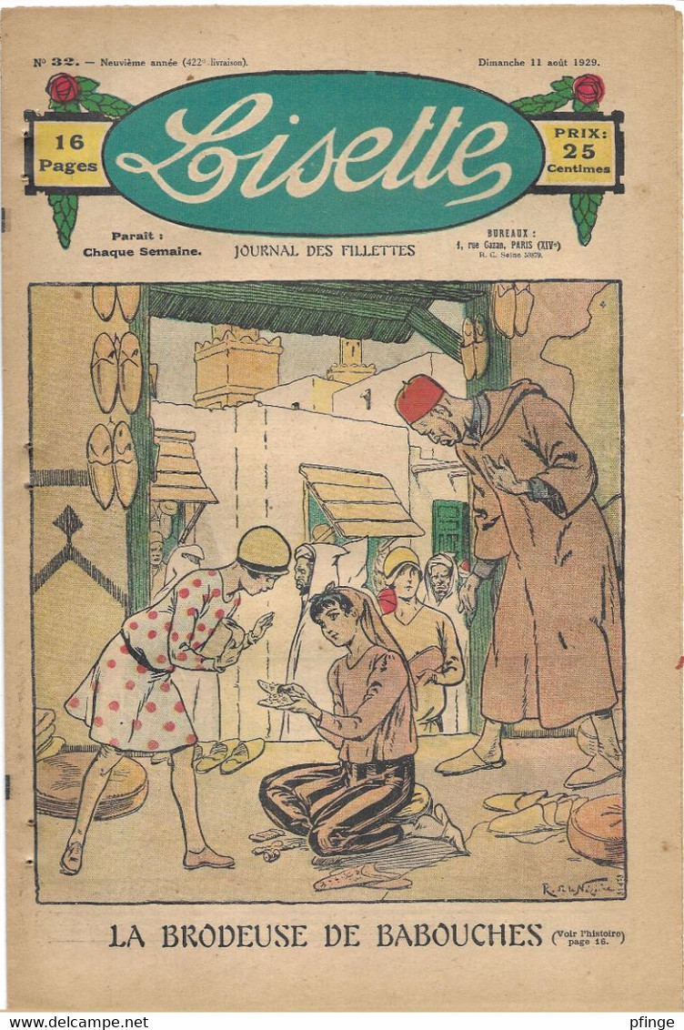 Lisette N°422 Du 11 Août 1929 - Lisette