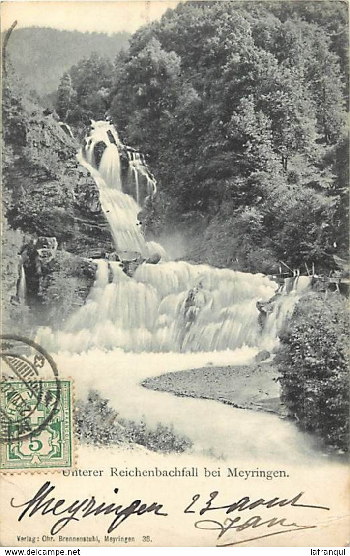 Pays Div- Ref Y472- Suisse - Cascades -cascade - Unterer Reichenbachfall Bei Meyringen  - - Reichenbach Im Kandertal