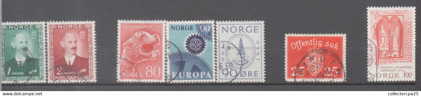 Lot De 22 Timbres De Norvège Toute époque Tous Différents Tous Les Sans Disponibles - Collezioni