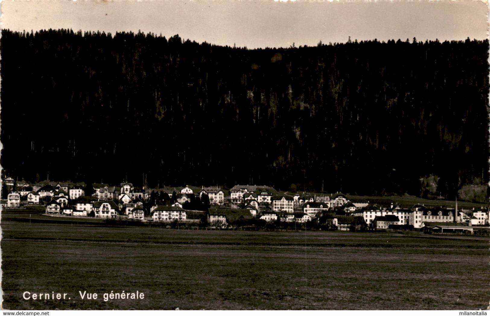 Cernier - Vue Generale (329) * Karte Von 1939 * 24. 7. 1948 - Cernier