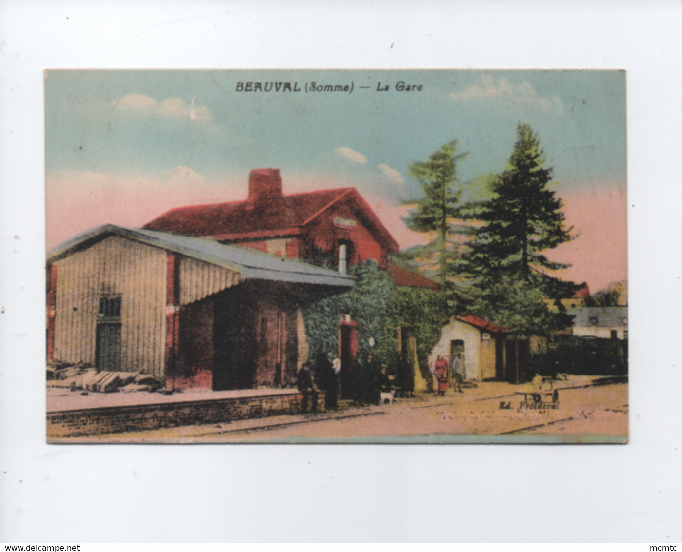 CPA -  Beauval  -(Somme) - La Gare - Beauval