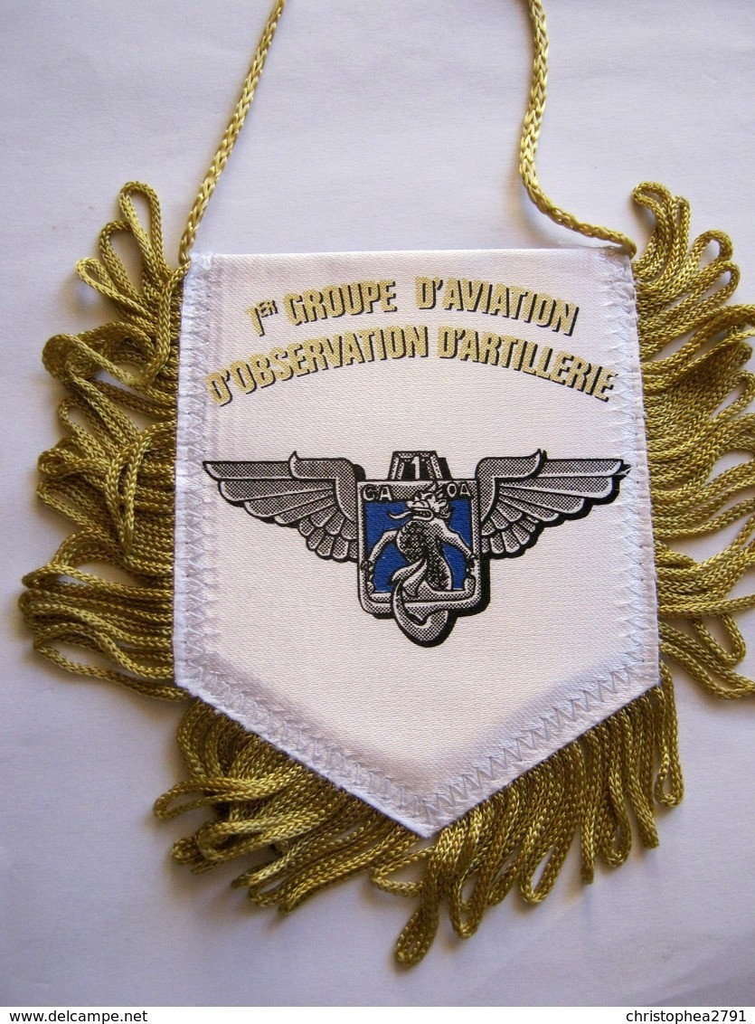 FANION DE VOITURE (BI FACE) REGIMENT HELICOPTERES DE COMBAT 1° RHC 1° GAOA PHALSBOURG ETAT EXCELLENT - Drapeaux