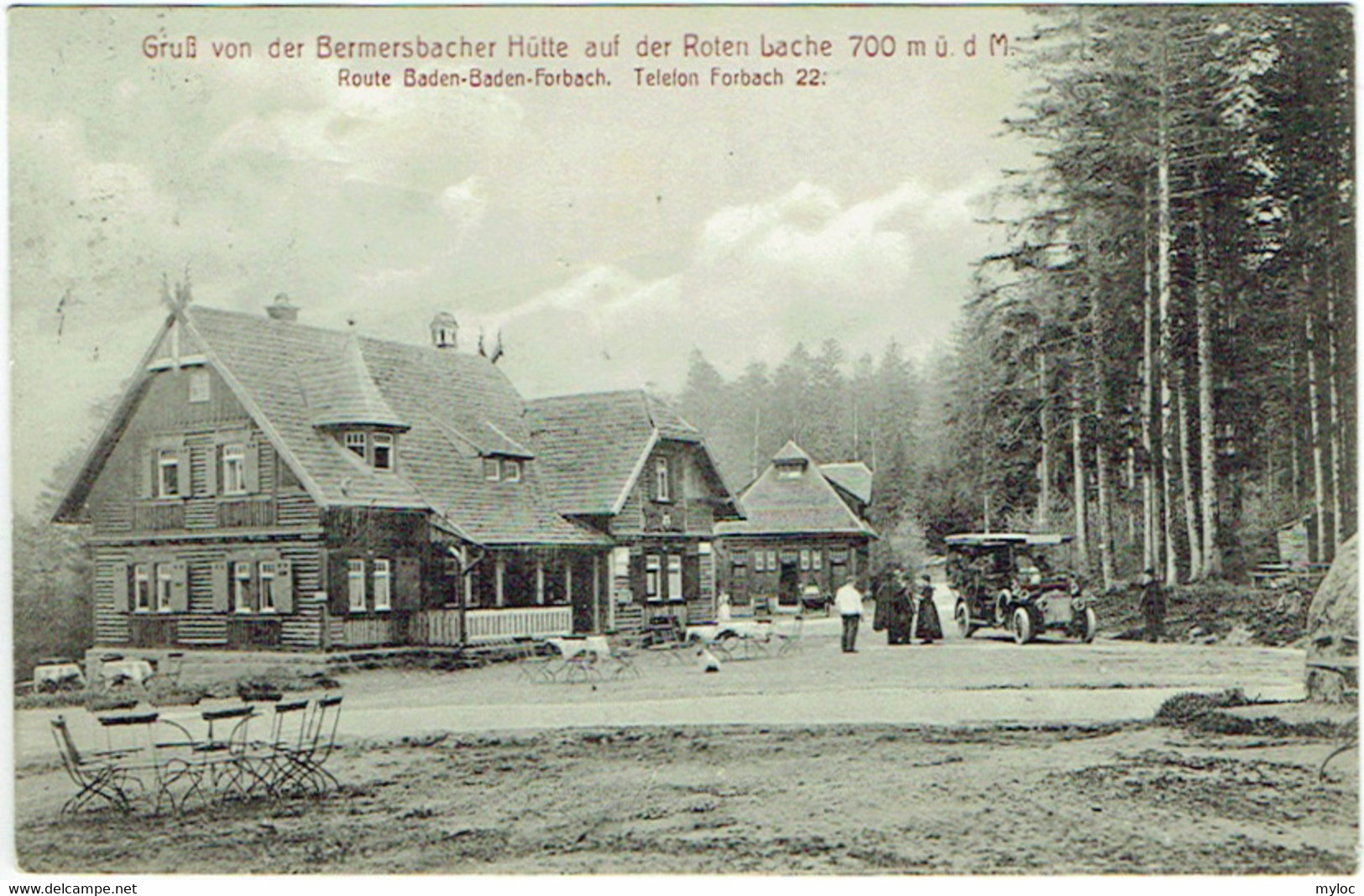 Forbach. Gruss Von Der Bermersbacher Hütte Auf Der Roten Lache. - Forbach