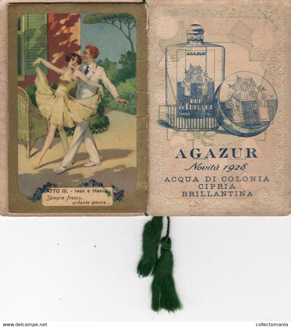 1 Carnet Booklet Parfum Agazur Novita 1828 Calendar Calendrier 1930 Tsaar Russia