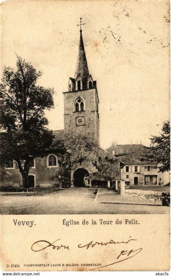 CPA AK VEVEY Église De La Tour De Peilz SWITZERLAND (704638) - La Tour-de-Peilz