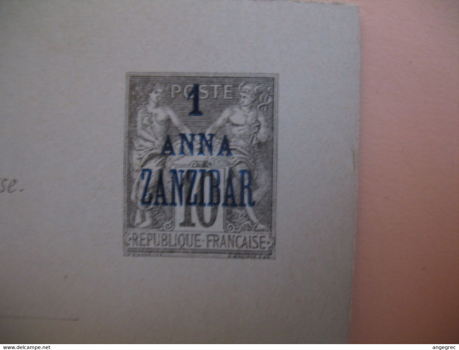 Entier Postal  Carte Postale Avec Réponse Payée Zanzibar 1 Anna  Zanzibar Type Groupe  Sur  10c   Voir Scan - Lettres & Documents