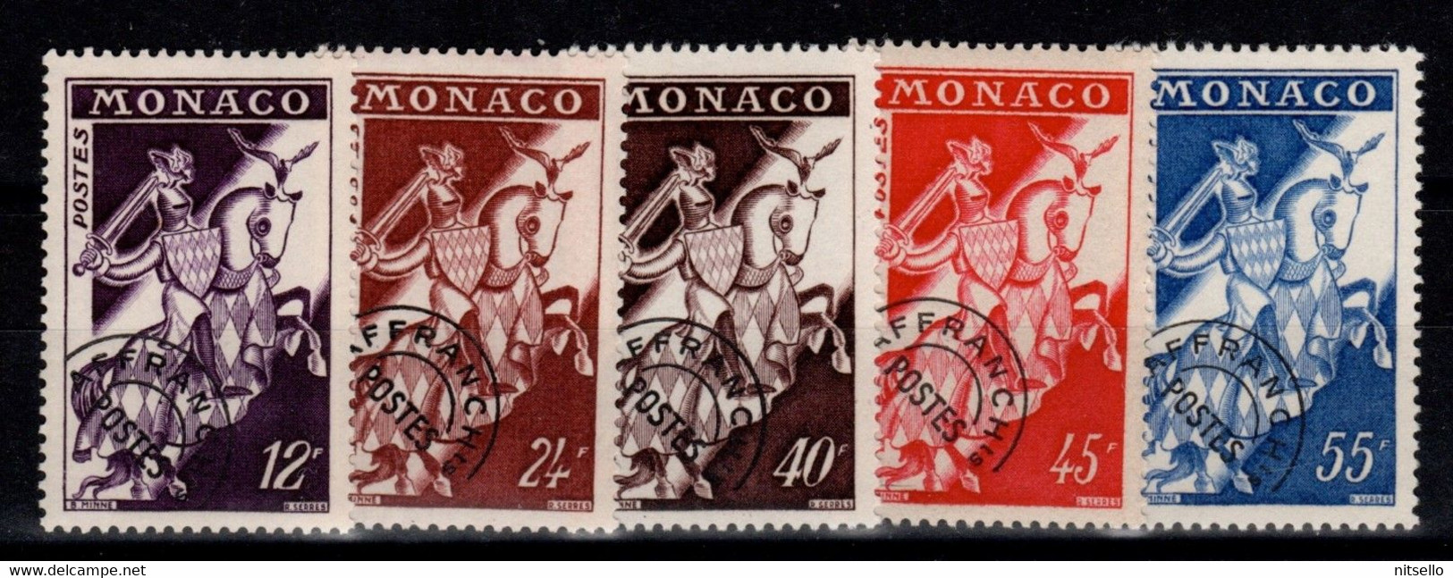 LOTE 2198 /// (C205) MONACO YVERT PREOB. 13+14+16+17+18 **MNH CATALOG/COTE: 20€ - Preobliterati