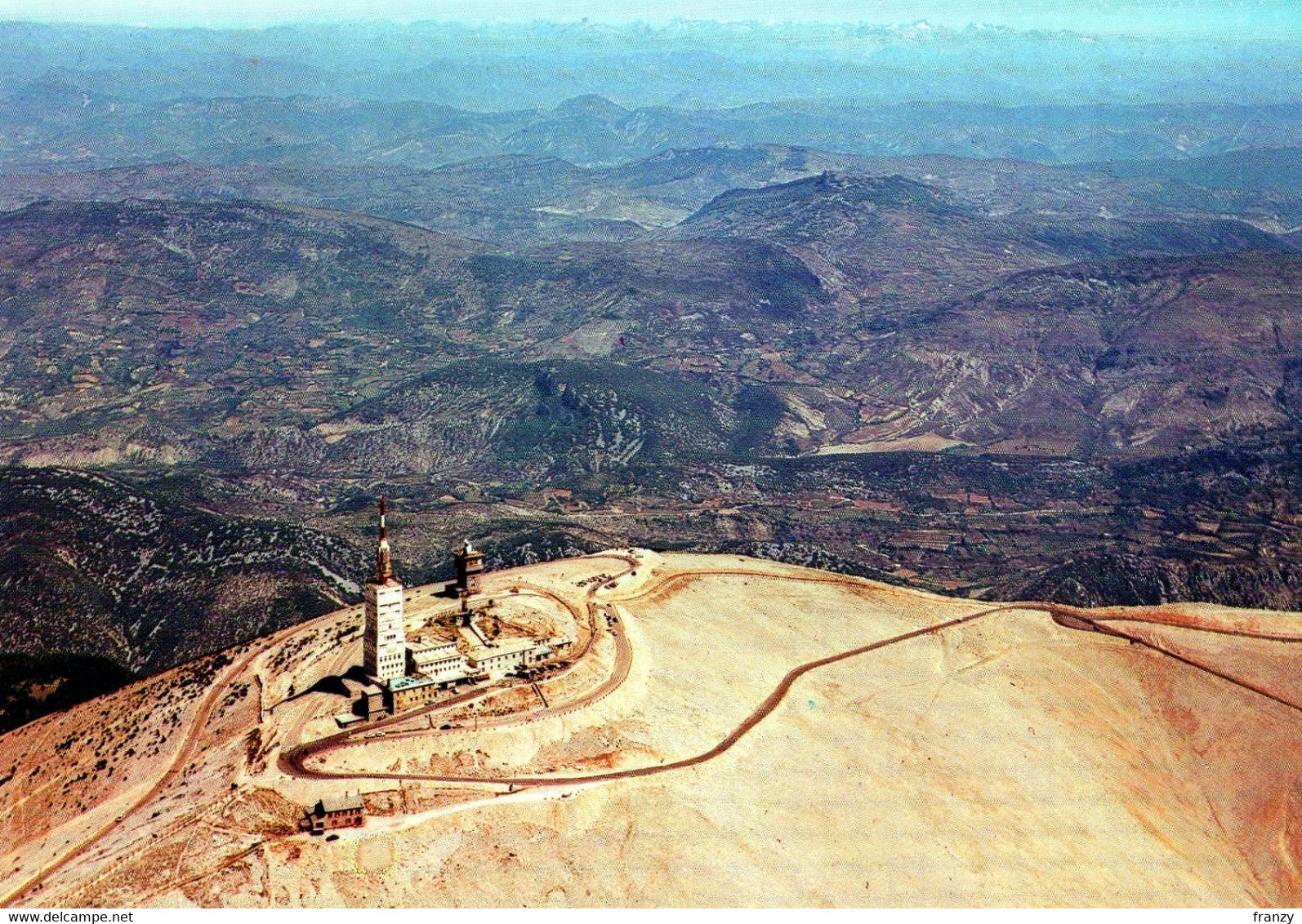 CPM MONT VENTOUX + FLAMME POSTALE  FEU D'ARTIFICE DE MONTEUX 03/11/1986 VOIR SCAN - Monteux