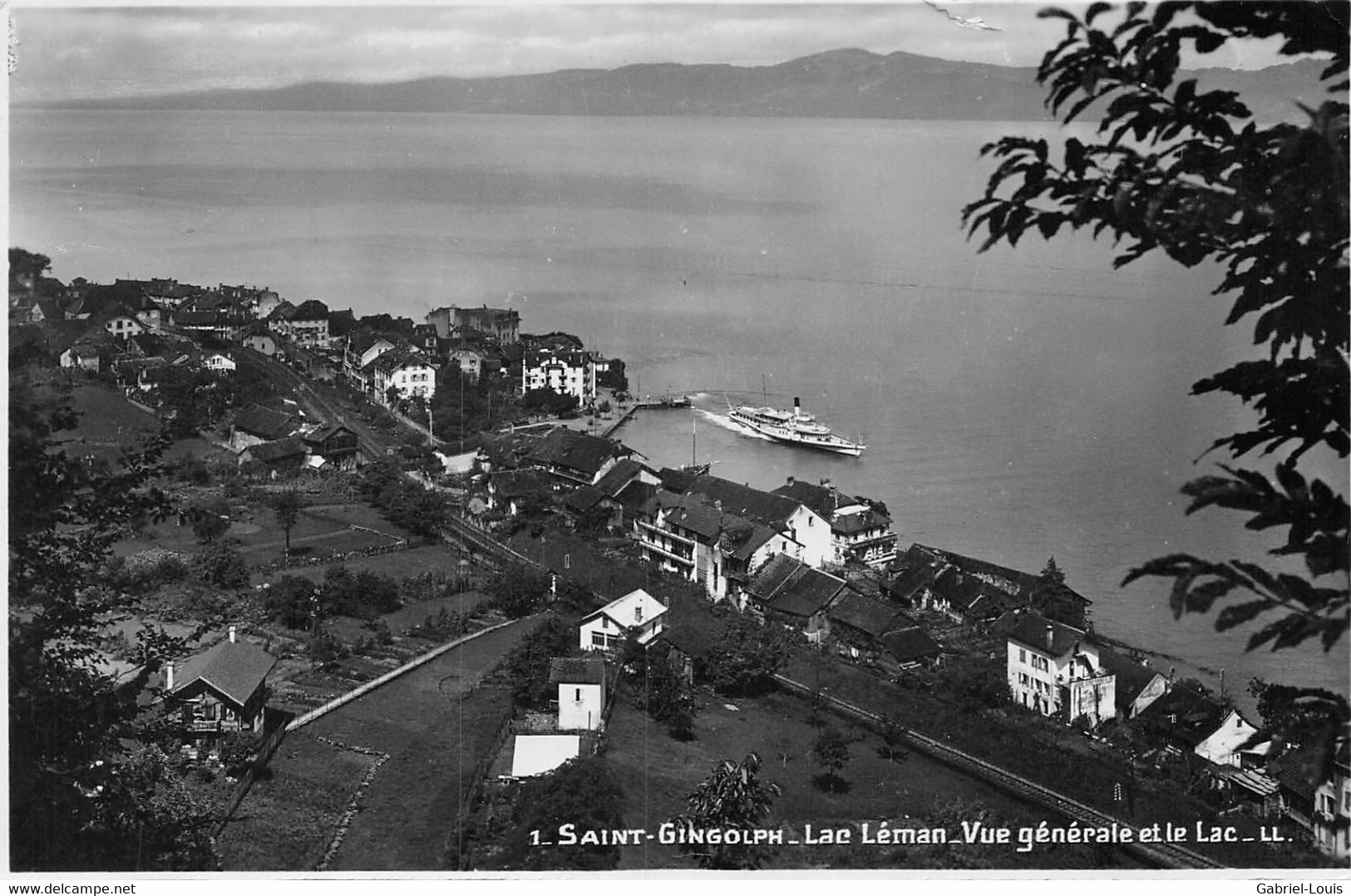 Saint-Gingolph Lac Léman Vue Générale Et Le Lac - Saint-Gingolph