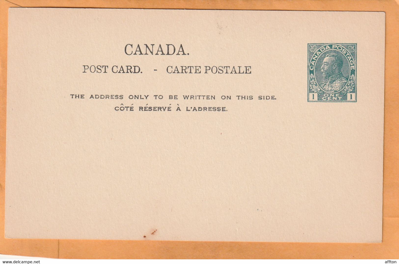 Canada Old Card Unused - 1903-1954 Rois