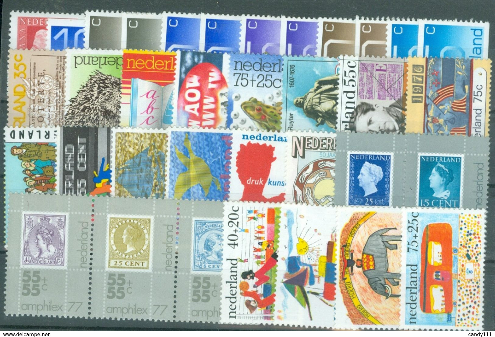 1976 Netherlands,Nederland,Niederlande,Holland,Complete Year Set=36 Stamps,MNH - Annate Complete