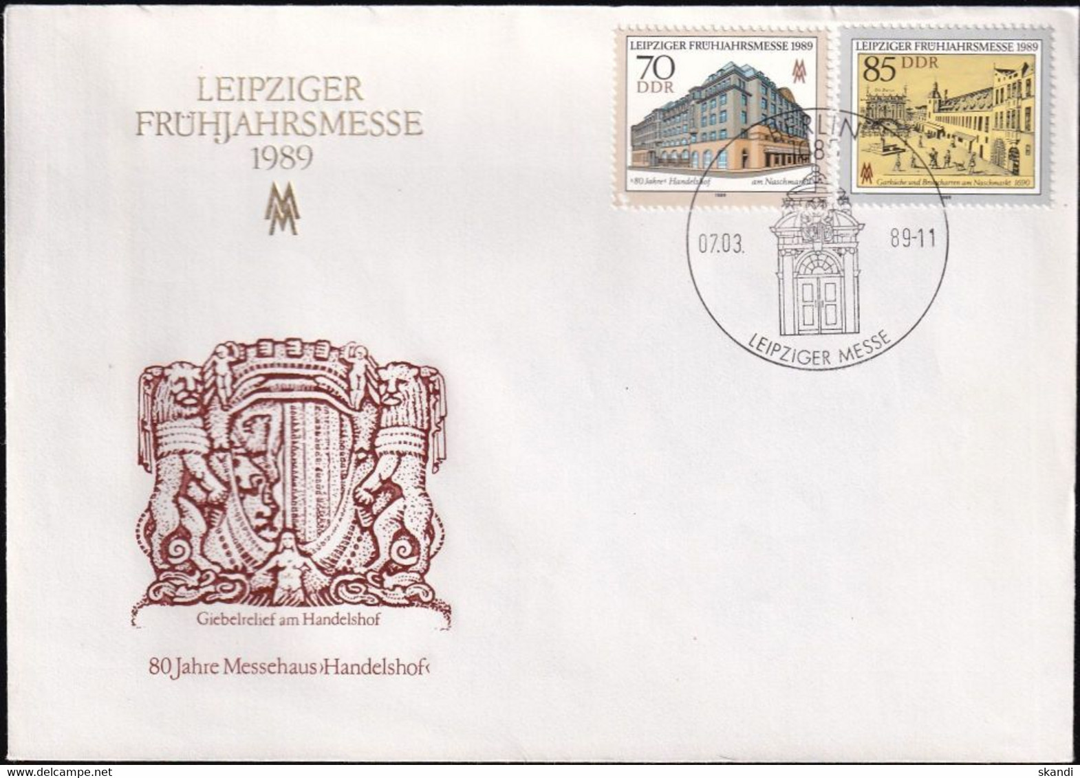 DDR 1989 Mi-Nr. 3235/36 FDC - 1981-1990