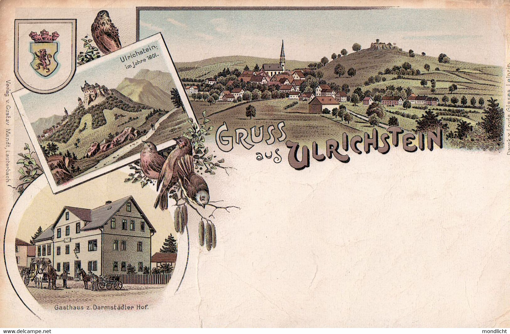 Gruss Aus Ulrichstein. Gasthaus Zum Darmstädter Hof, Ulrichstein Im Jahre 1601. - Vogelsbergkreis