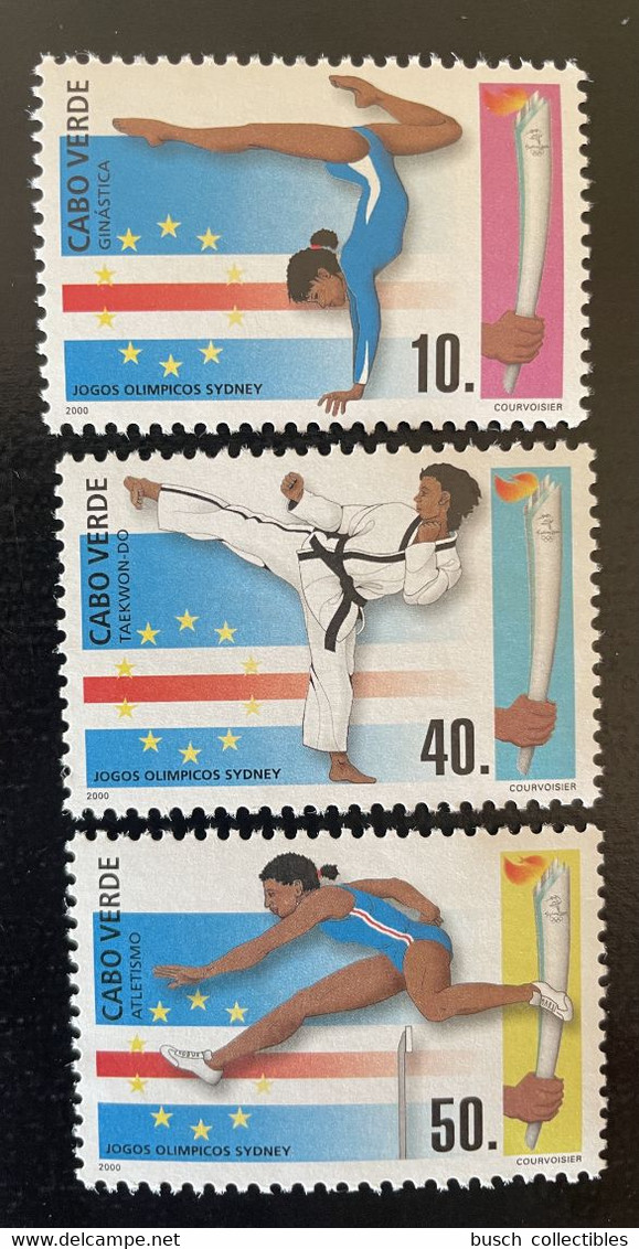 Cape Kap Verde Cabo Verde 2000 Mi. 774 - 776 Sydney Olympic Games Jogos Olimpicos Olympia Jeux Olympiques Judo Sport - Cap Vert