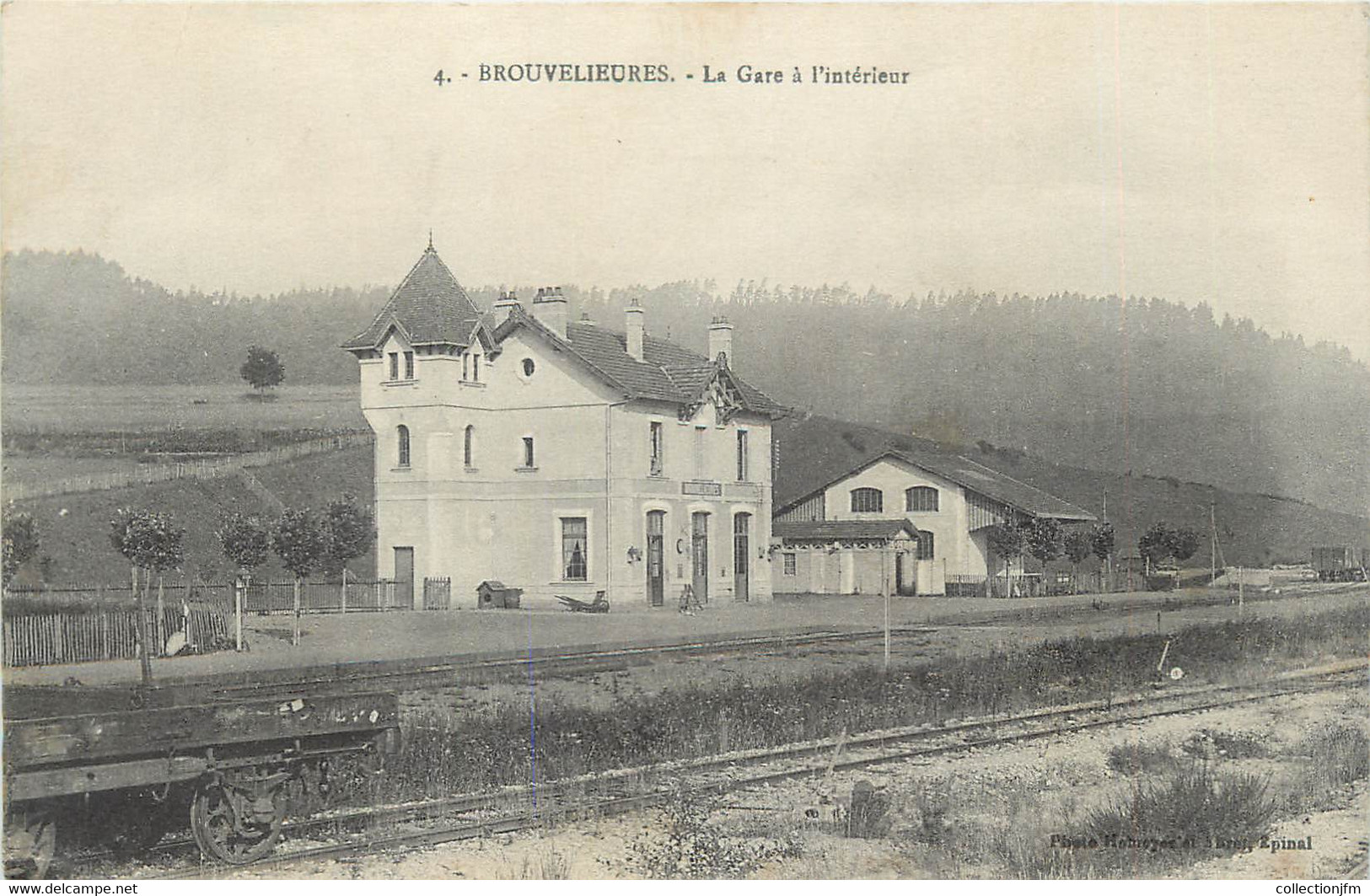 .CPA   FRANCE 88 "Brouvelieures, La Gare à L'intérieur" - Brouvelieures