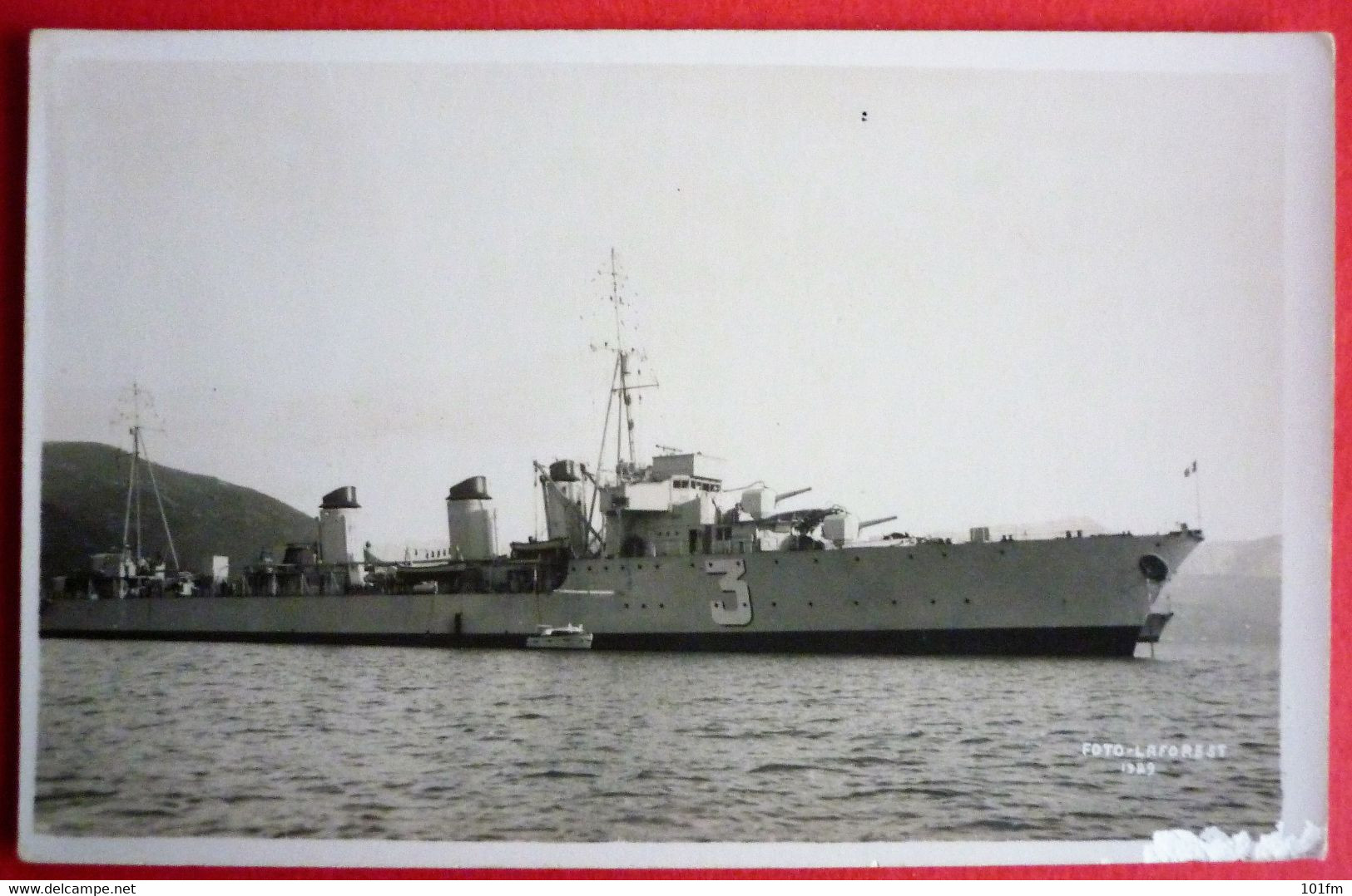 FRANCE , CHACAL CLASS DESTROYER , FRENCH WAR SHIP IN CATTARO MONTENEGRO, EARLY 1930 - Warships