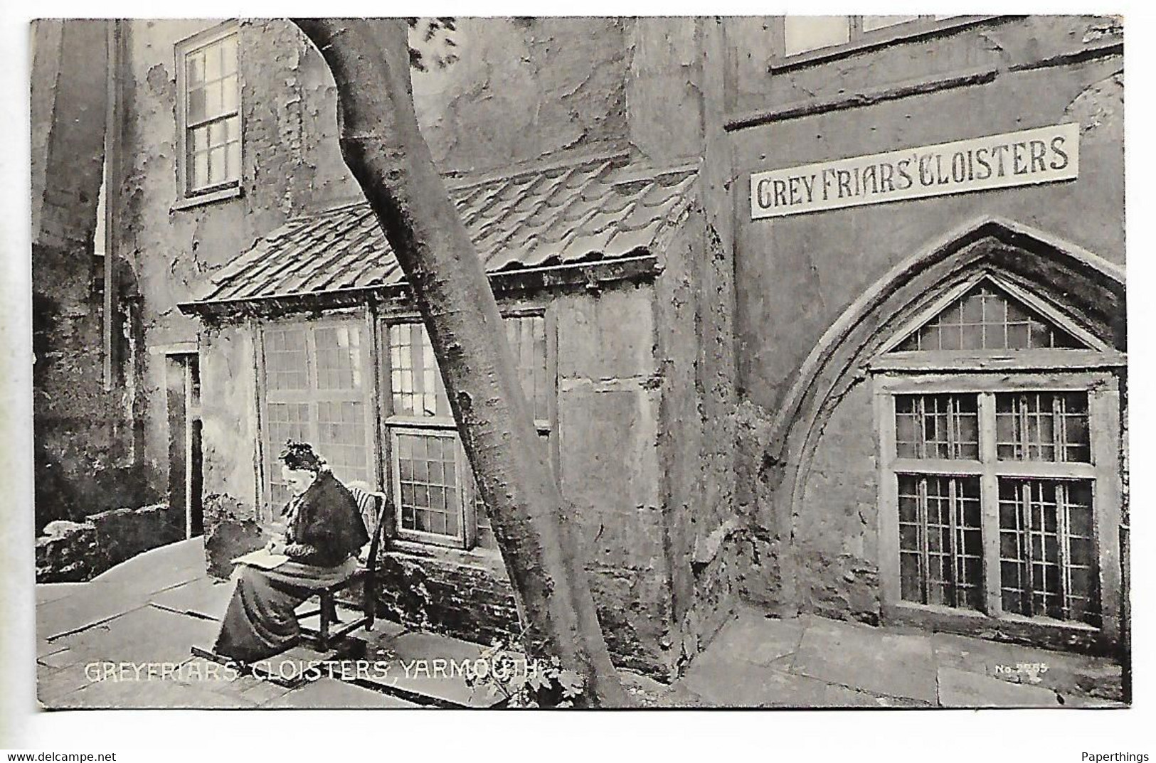 Postcard, Great Yarmouth, Greyfriars Cloisters, Building, Street. - Great Yarmouth