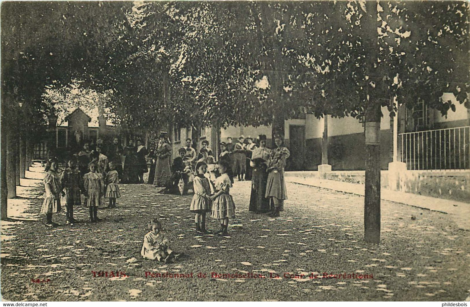 VAL DE MARNE  THIAIS   Pensionnat Des Demoiselles Cour De Récréations  Rue Du Calvaire - Thiais