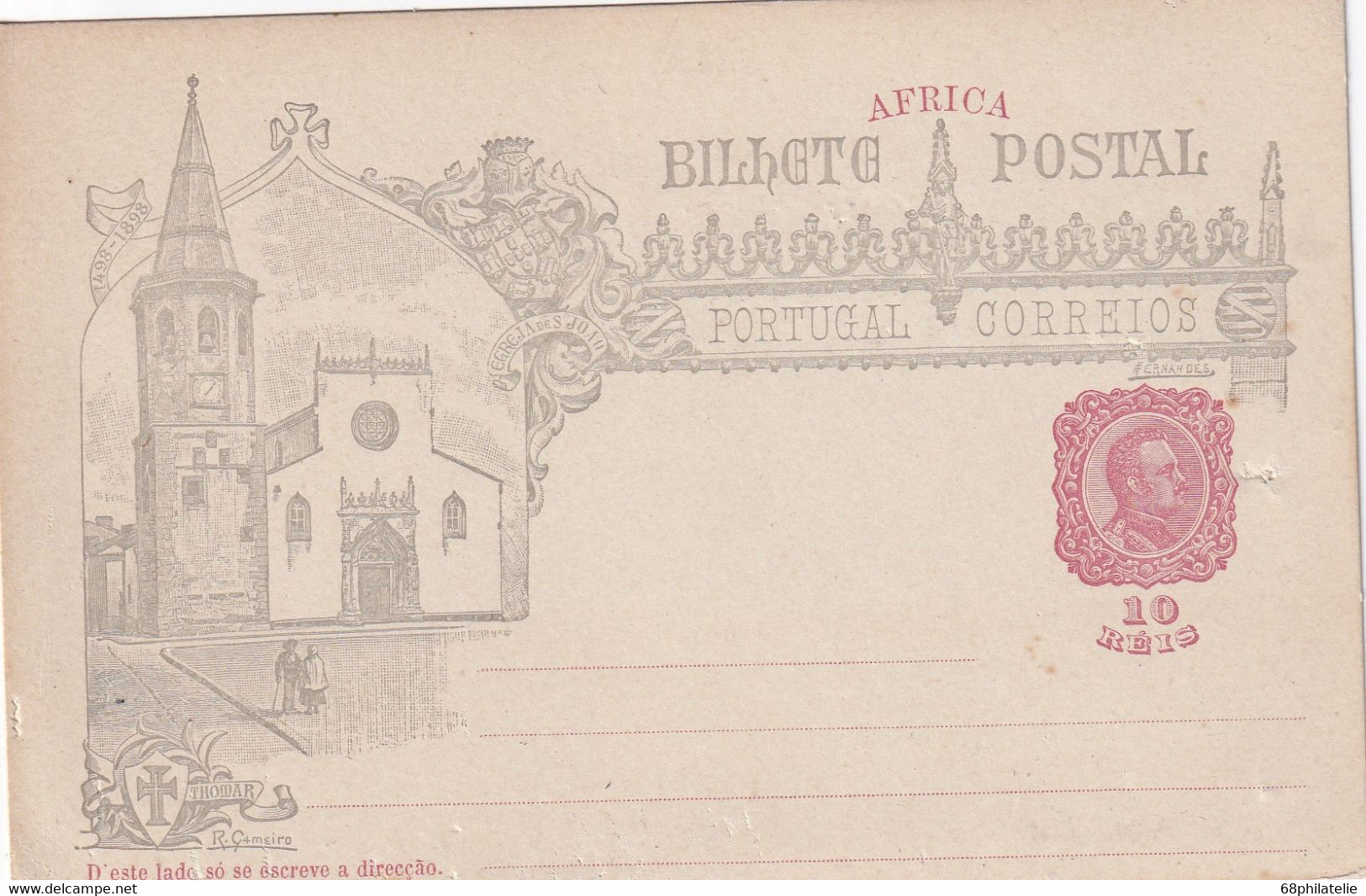 Portuguese Africa - AFRIQUE PORTUGAISE ENTIER POSTAL/GANZSACHE/POSTAL  STATIONARY CARTE