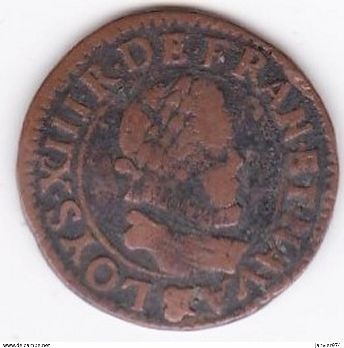 Double Tournois 1613 & Aix-en-Provence Grand Buste Enfantin Louis XIII - 1610-1643 Ludwig XIII. Der Gerechte