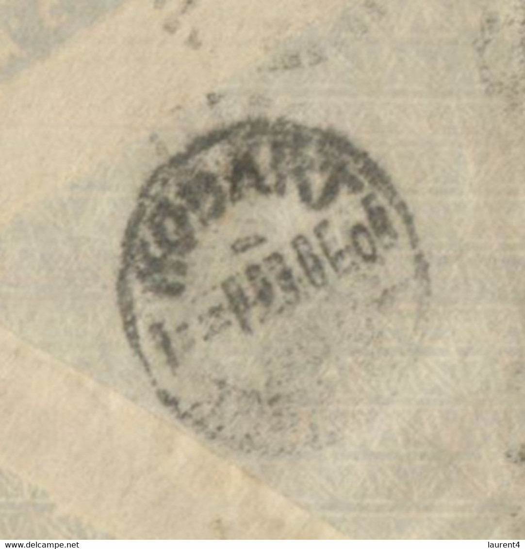 (NN 16) Australia Cover (postmark 1908) Queensland State Stamps Pair - Posted To Tasmanaia - Brieven En Documenten