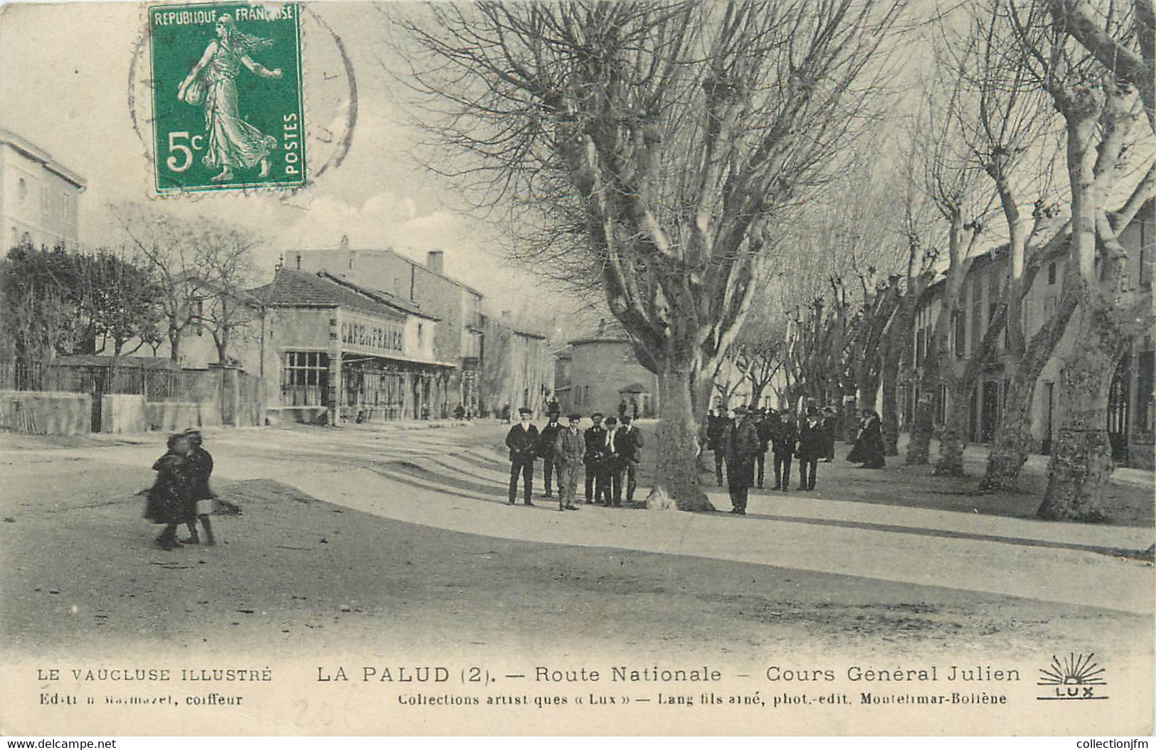 .CPA  FRANCE 84 " Lapalud, Route Nationale, Cours Général Julien" - Lapalud