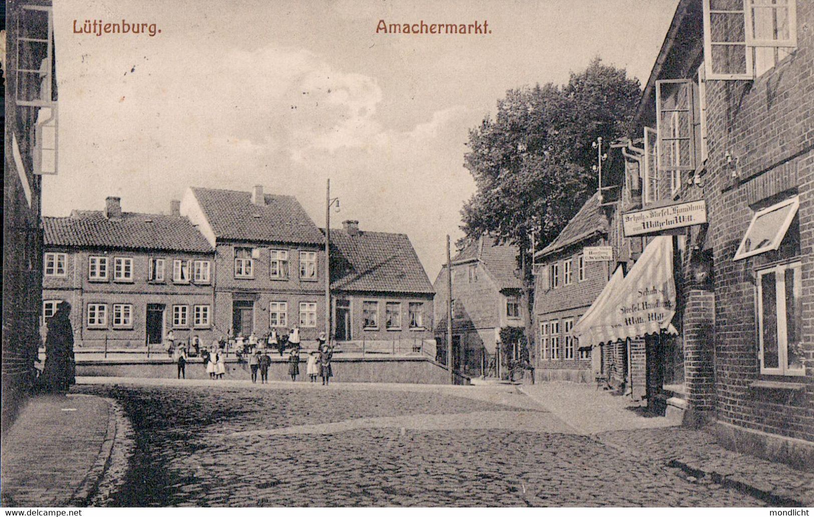 Lütjenburg, Amachermarkt, 1916. (Amaker Markt). - Luetjenburg