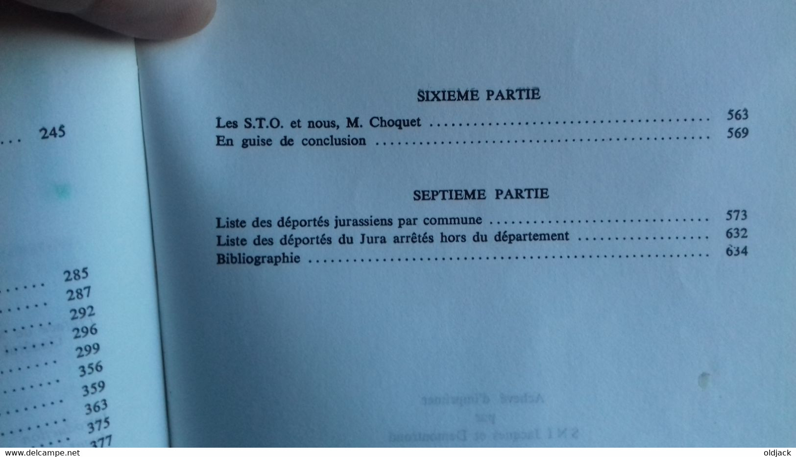 CHOQUET M." Les jurassiens dans les camps de concentration " FNDIRP 1988 (col1c)