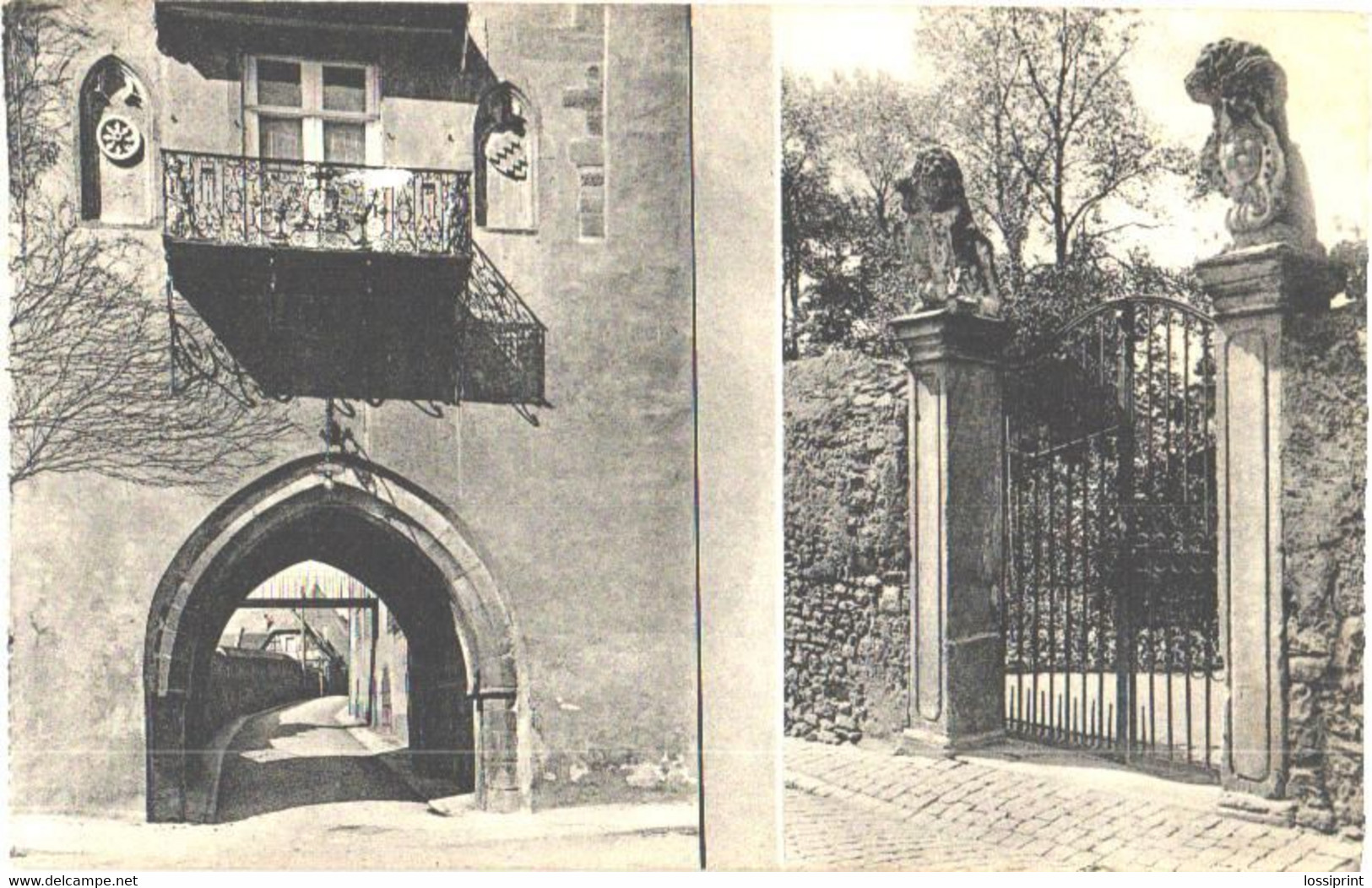 Germany:Eltville Near Rhein River, House Yard, Pre 1940 - Eltville