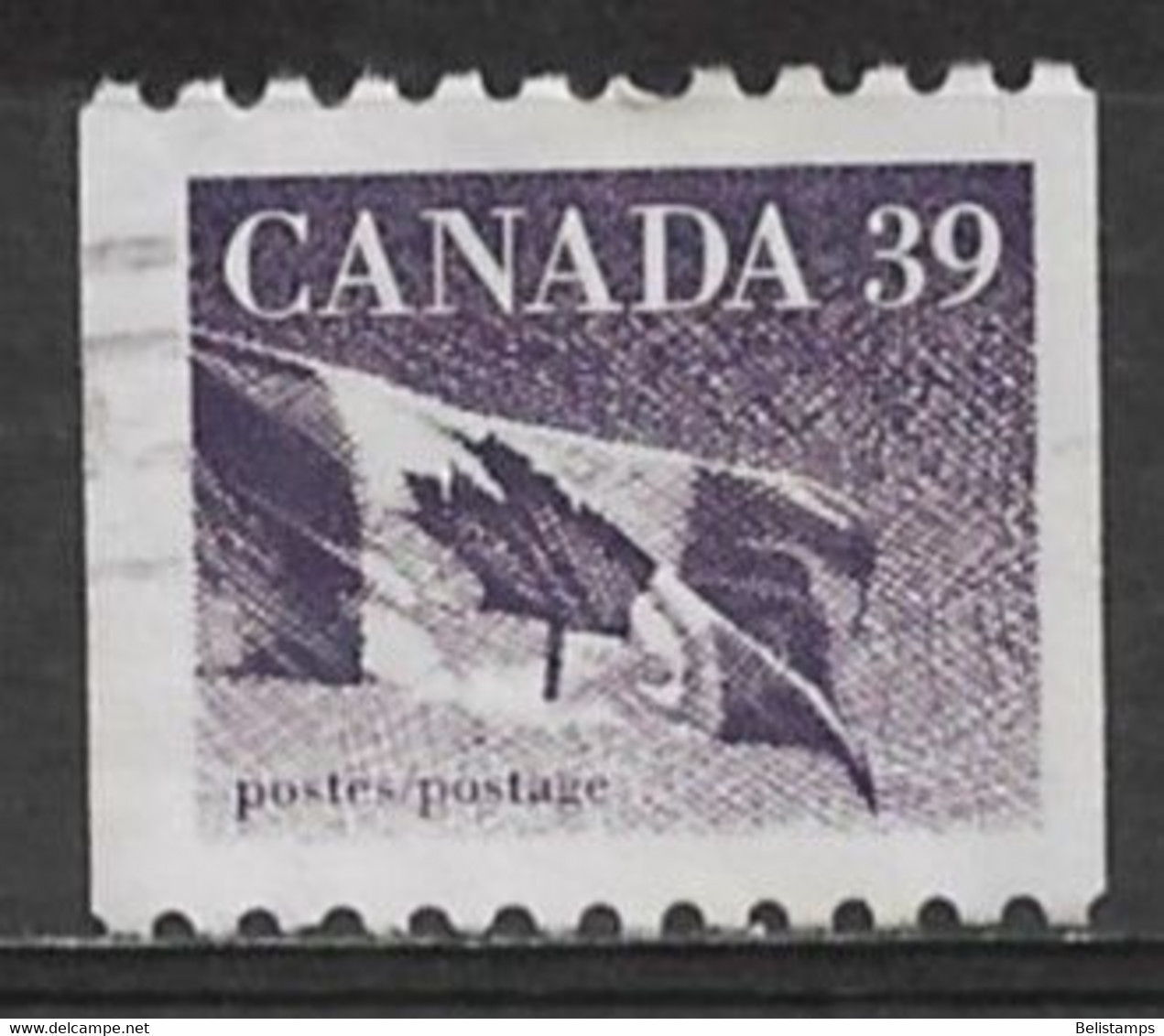 Canada 1990. Scott #1194B (U) Canadian Flag - Coil Stamps