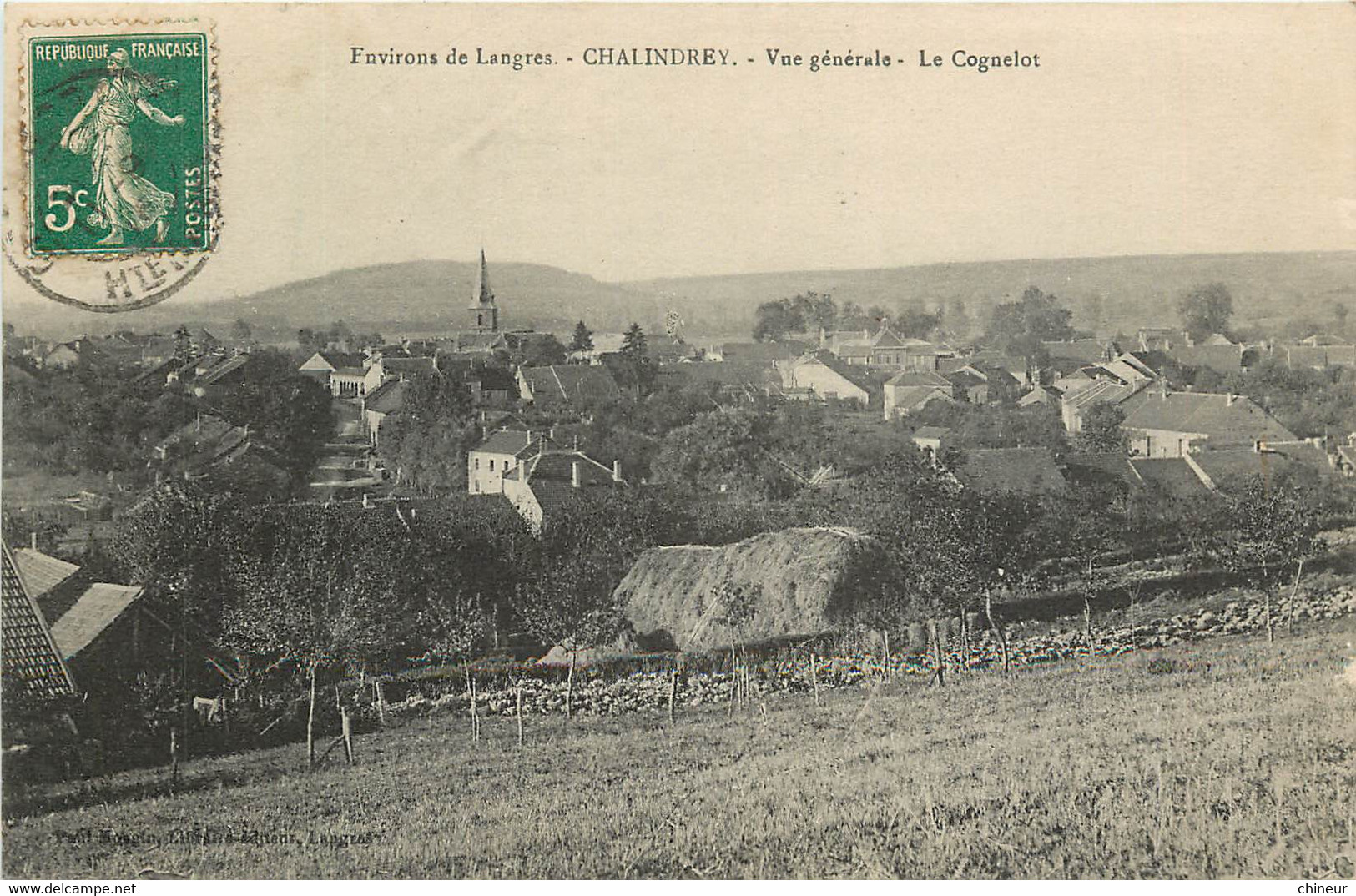 CHALINDREY VUE GENERALE LE COGNELOT - Chalindrey