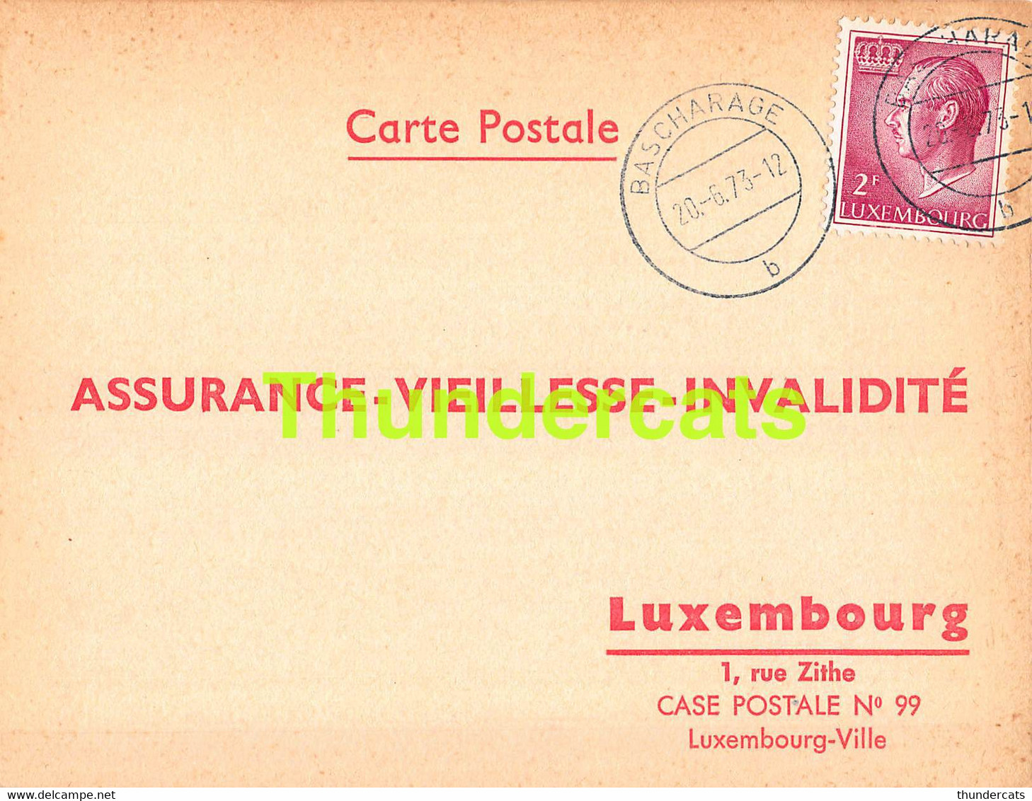 ASSURANCE VIEILLESSE INVALIDITE LUXEMBOURG 1973 BASCHARAGE WEINANDY KLEIN MATH - Lettres & Documents