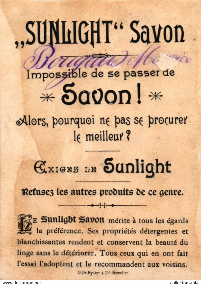 6 Cards Sunlight Zeep Savon  Militaires  Lith. De Rycker