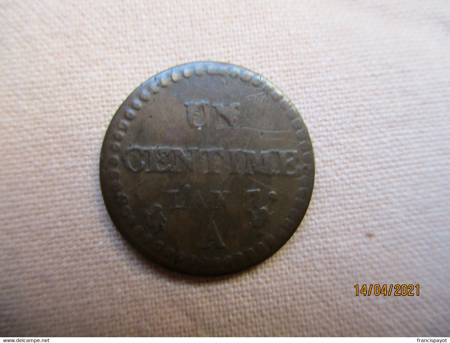 France: 1 Centime An 7 A - 1 Centime