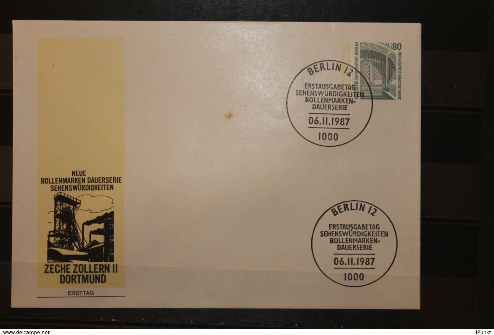 Berlin, Wertstempel Freimarke: Zeche Zollern II, 80 Pf., ESST - Private Covers - Used