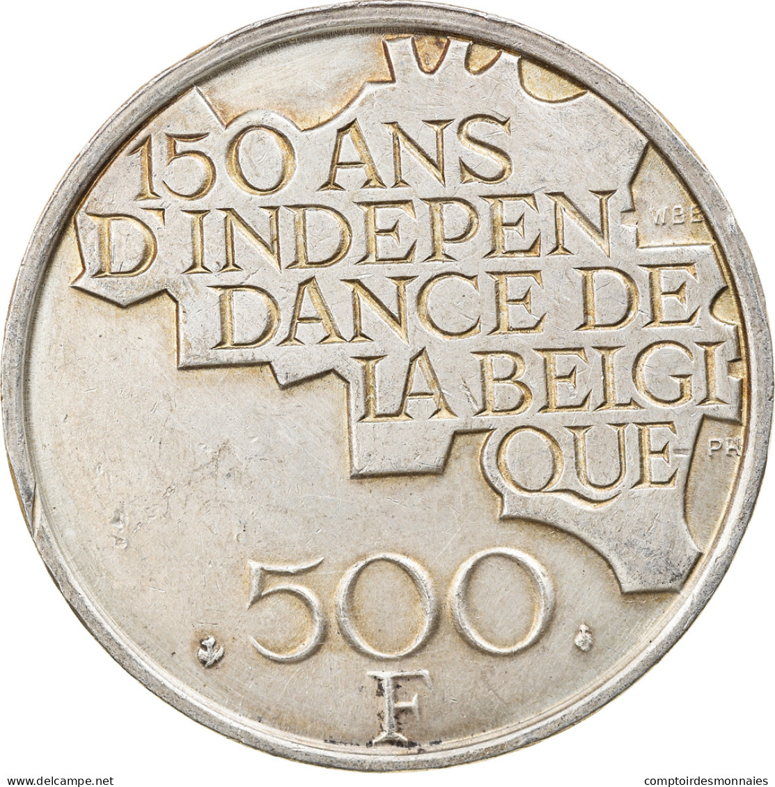 Monnaie, Belgique, 500 Francs, 500 Frank, 1980, Bruxelles, TTB+, Silver Clad - 500 Francs