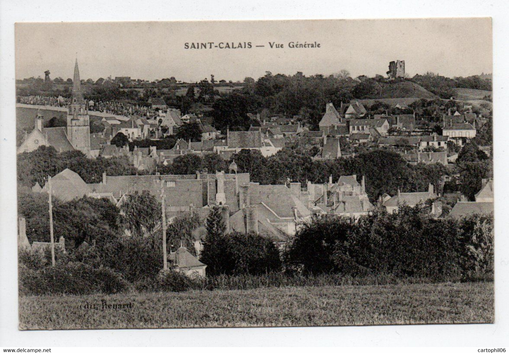 - CPA SAINT-CALAIS (72) - Vue Générale - Edition Renard - - Saint Calais