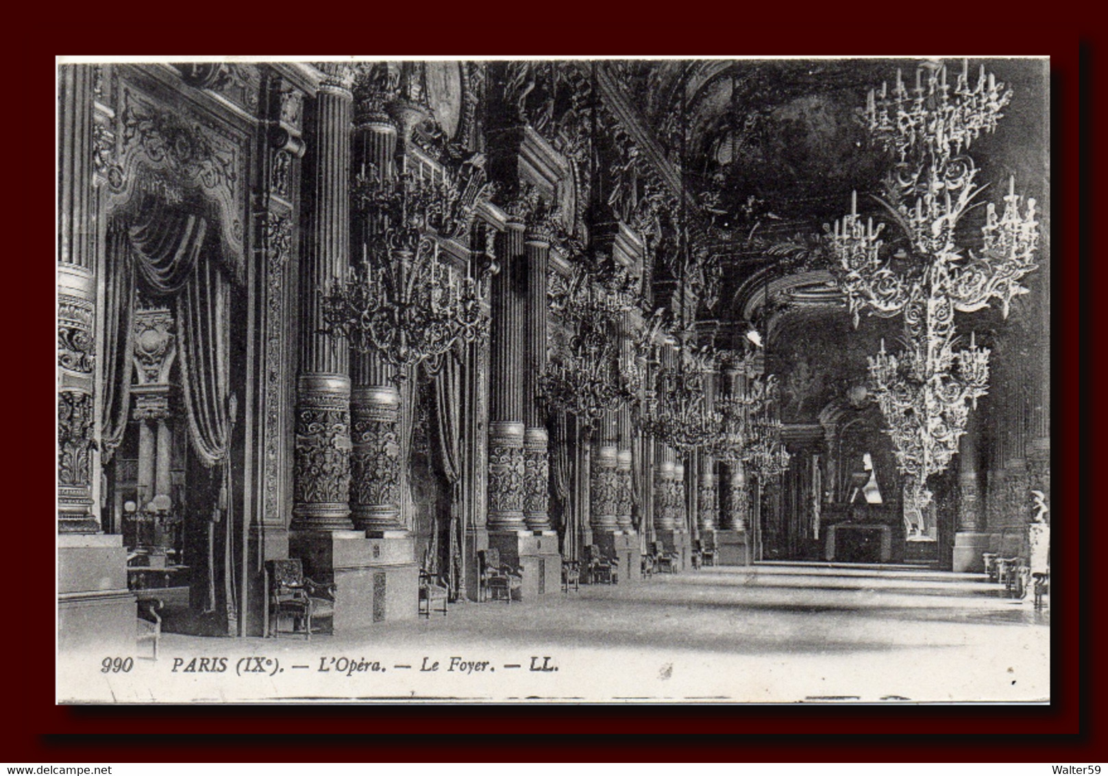 1911 France Cp Du Foyer De L'Opera De Paris Oblit. A Menton Mais Timbre De Monaco Et Taxee A L'Ecosse Carte 2scans - Briefe U. Dokumente