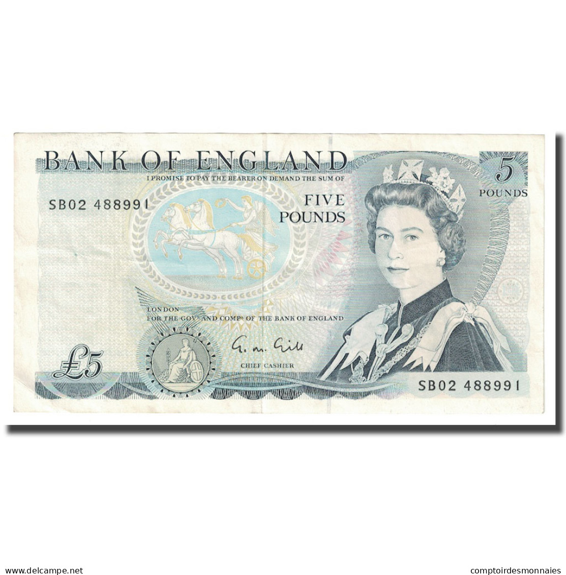 Billet, Grande-Bretagne, 5 Pounds, Undated (1971-91), KM:378f, SUP - 5 Pounds
