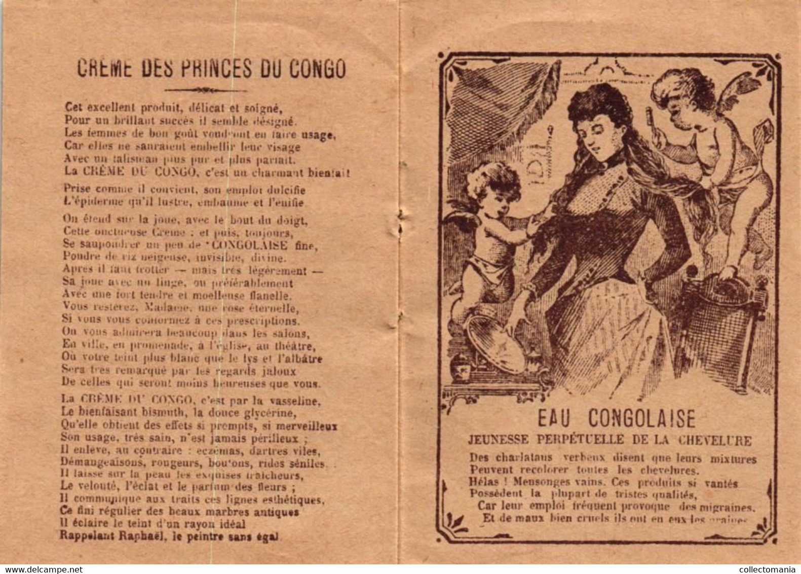 4 Cartes Savonnerie & Parfumerie Des Princes Du CONGO Victor Vaissier Calendrier 1892 - Andere & Zonder Classificatie