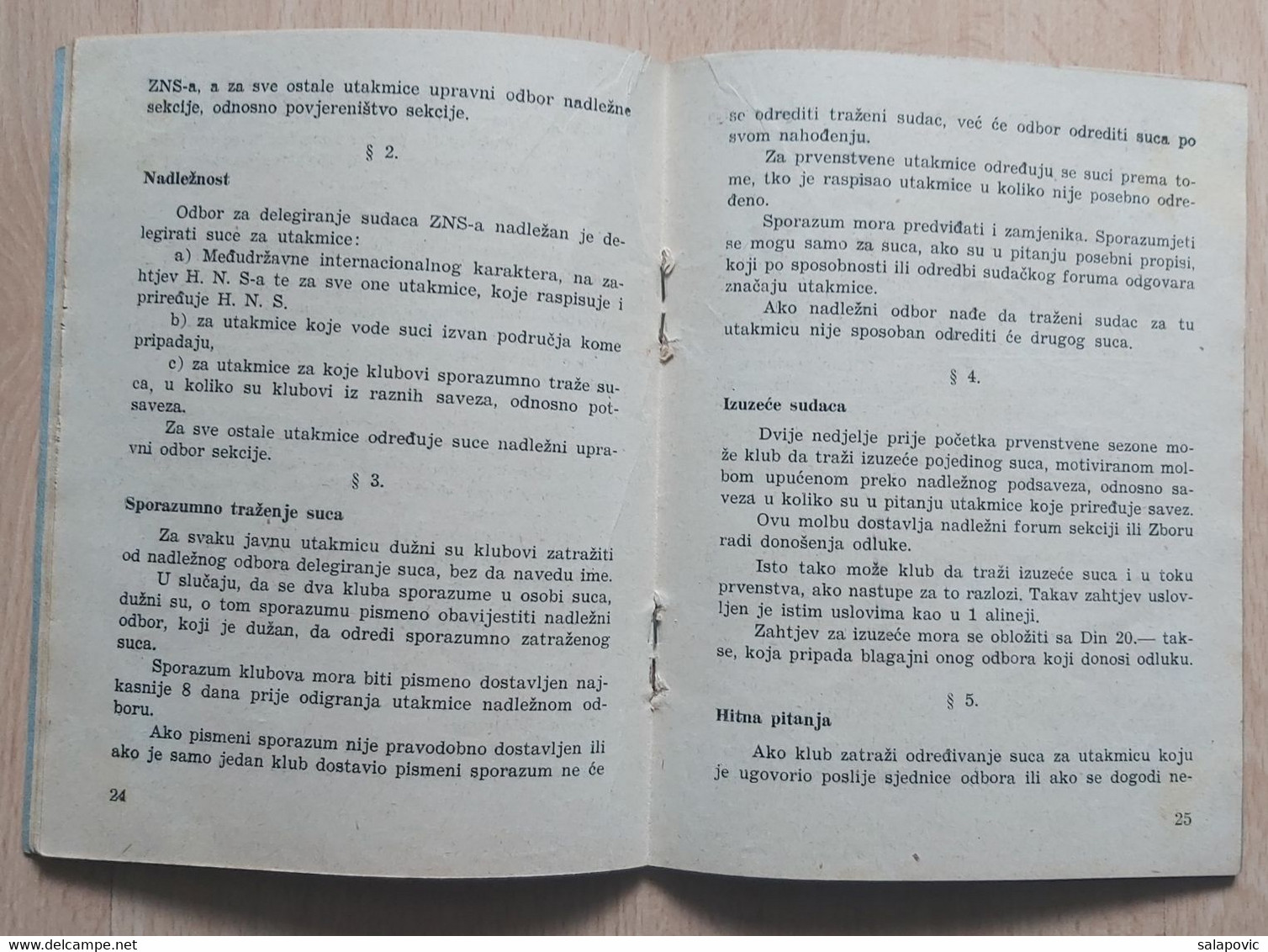 PRAVILA ZBORA NOGOMETNIH SUDACA HRVATSKOG NOGOMETNOG SAVEZA U ZAGREBU 1940  CROATIAN FOOTBALL FEDERATION - Libri