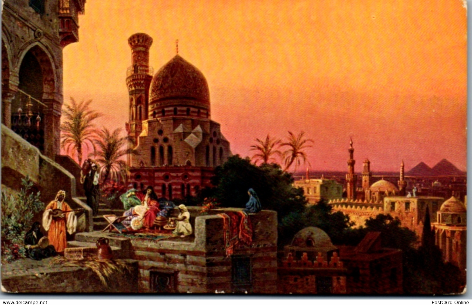 9071 - Künstlerkarte - Ägypten , Kairo , Cairo , Signiert Friedrich Perlberg - Nicht Gelaufen - Perlberg, F.