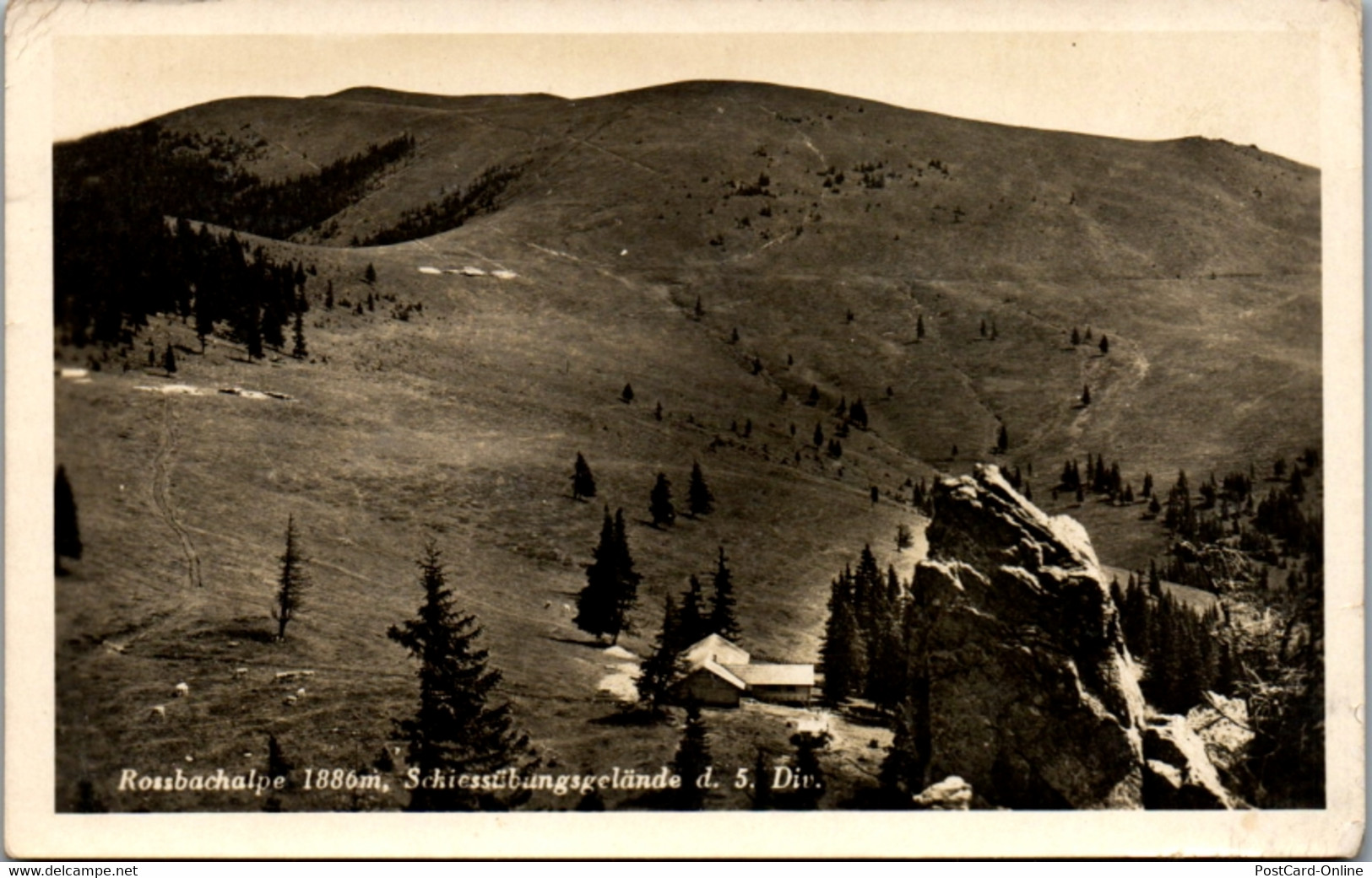 9296 - Steiermark - Rossbachalpe , Rossbachalm , Schiessübungsgelände Der 5. Division - Nicht Gelaufen 1937 - Voitsberg