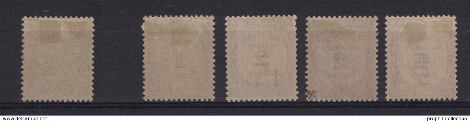 ANDORRE FRANÇAIS - LOT De 5 TIMBRES TAXE N° 12 13 14 15 + 5 TOUS NEUFS * TB - BELLE COTE - Autres & Non Classés