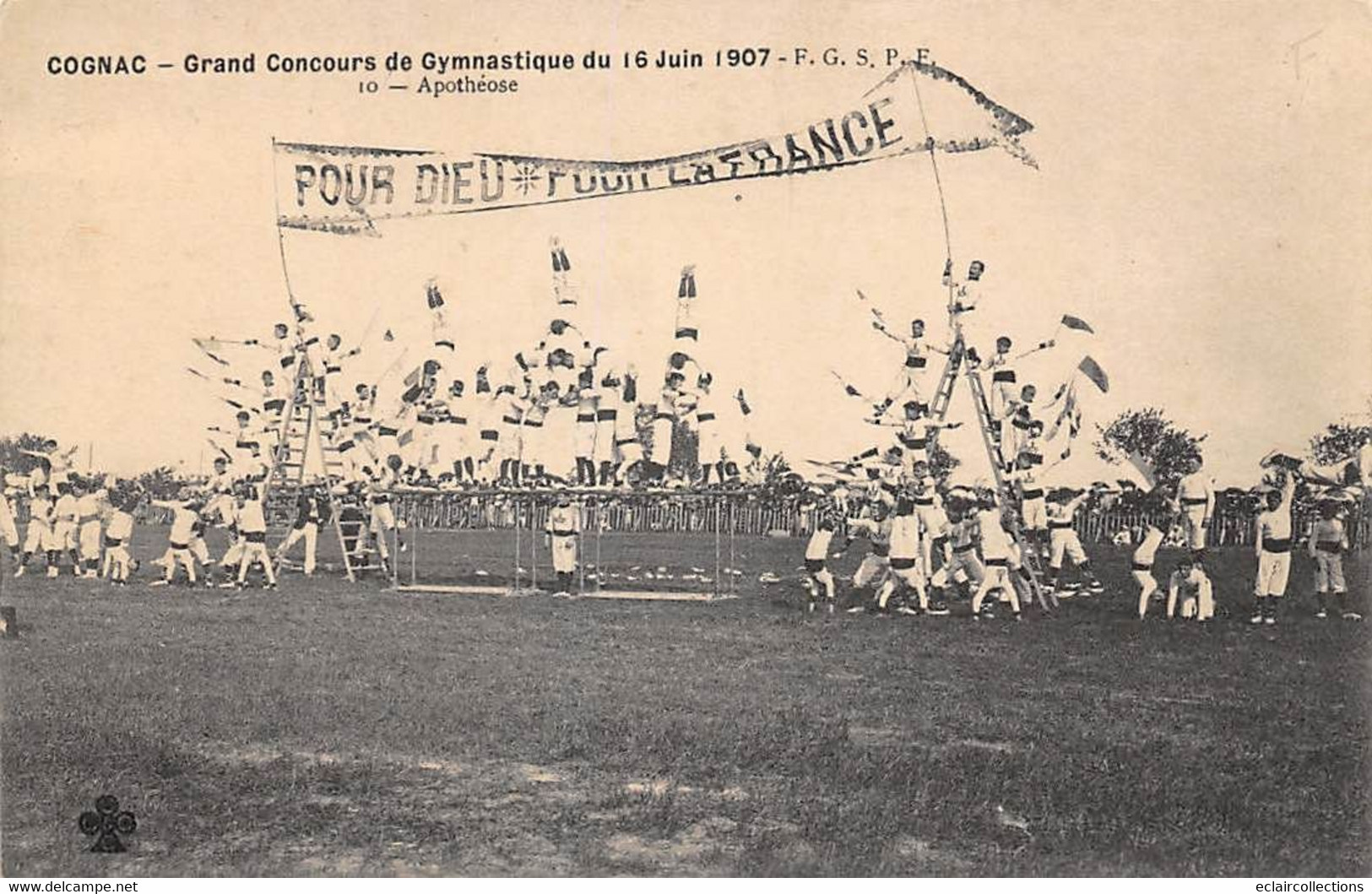 Cognac     16        Concours De Gymnastique 1907 . Apothéose   N°10      (voir Scan) - Cognac