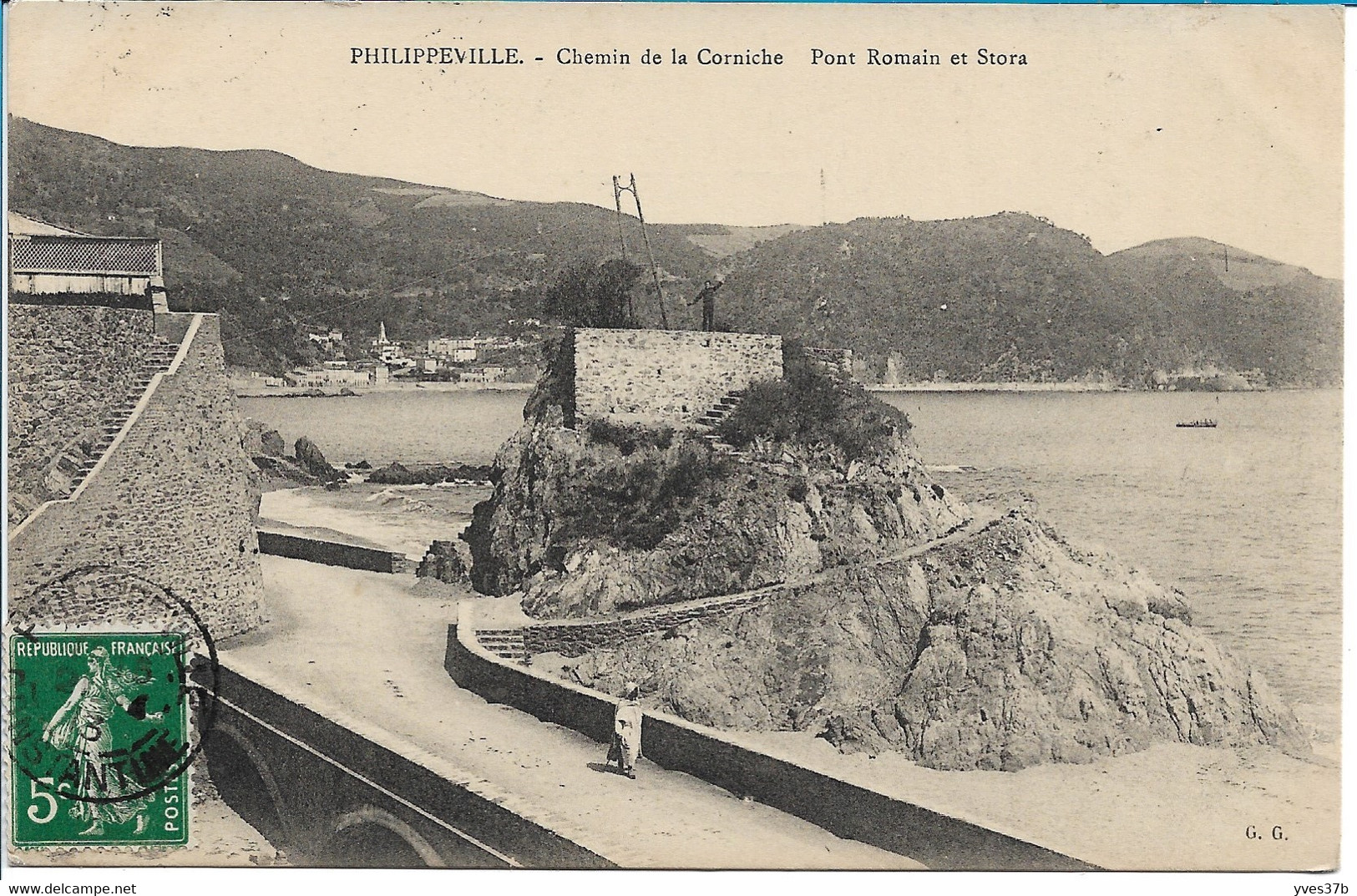 PHILIPPEVILLE - Chemin De La Corniche Et Stora - Skikda (Philippeville)