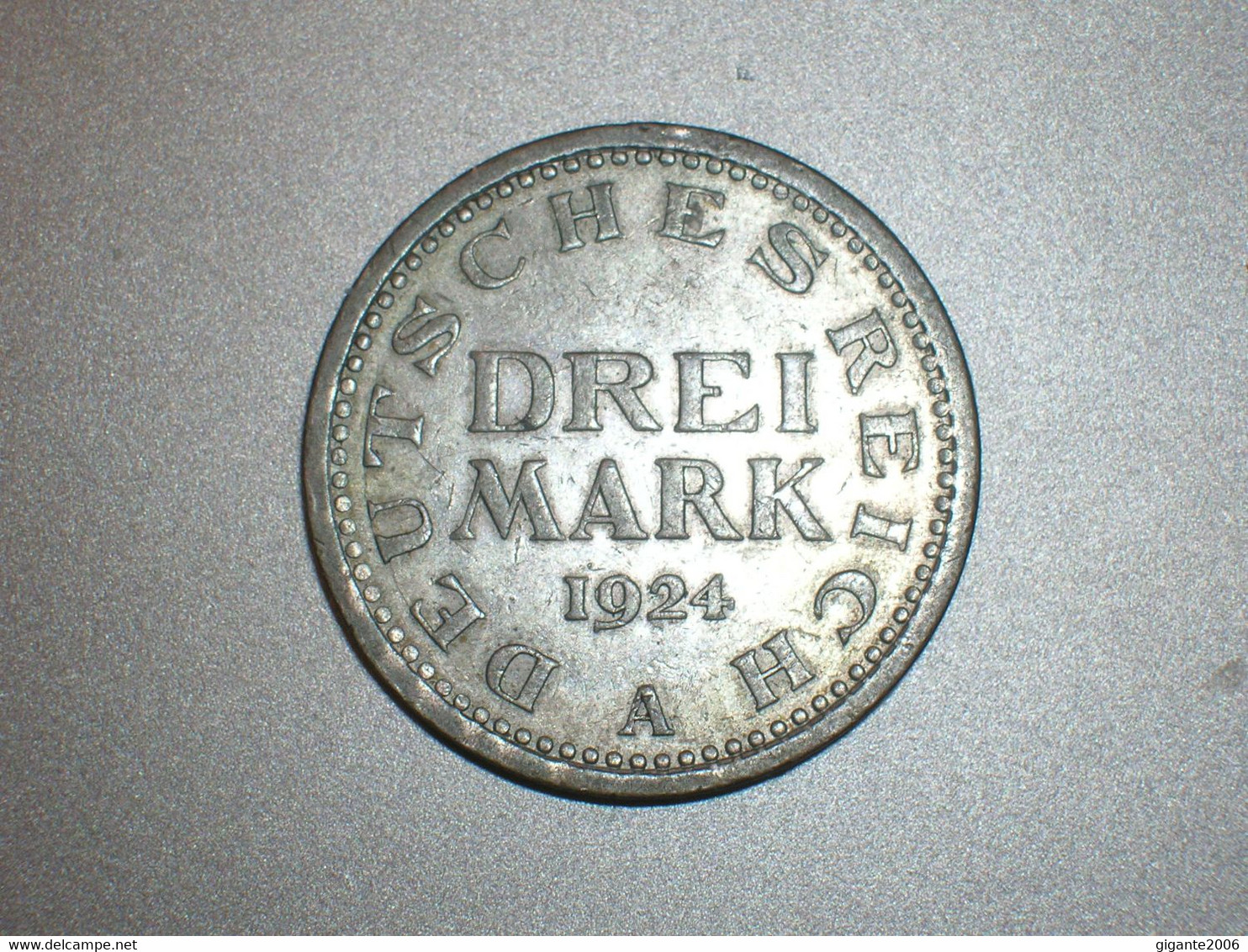 ALEMANIA  3 MARCOS 1924 A (4983) - 3 Mark & 3 Reichsmark